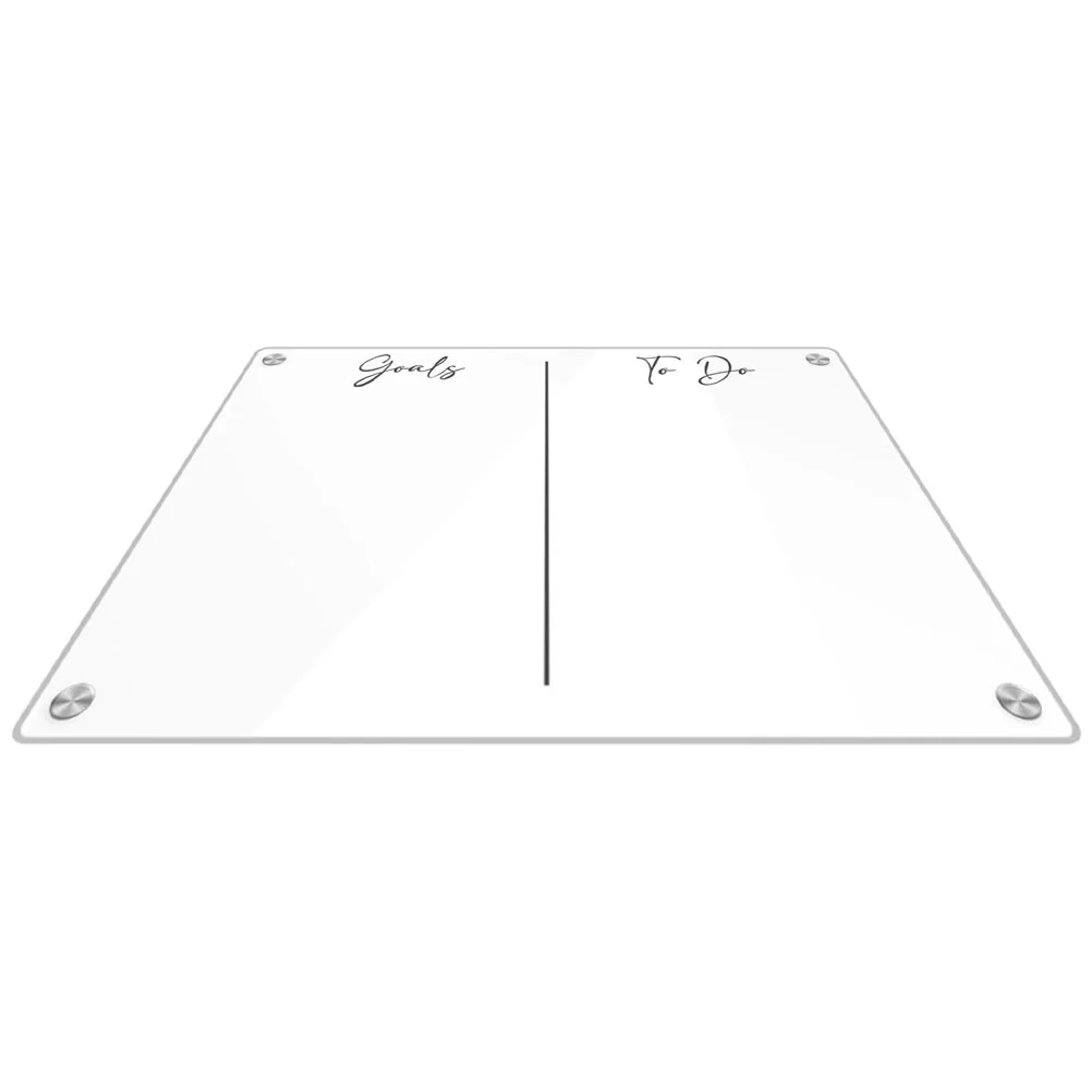 

Magnetic Force Note Board Blank Calendar Reward Chore Chart Acrylic Fridge Dry Erase