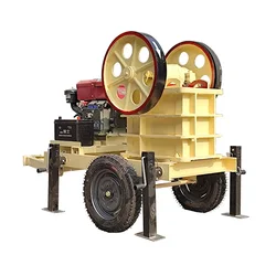 Factory price PE250*350 mobile jaw crusher diese engine is suitable for jaw crusher