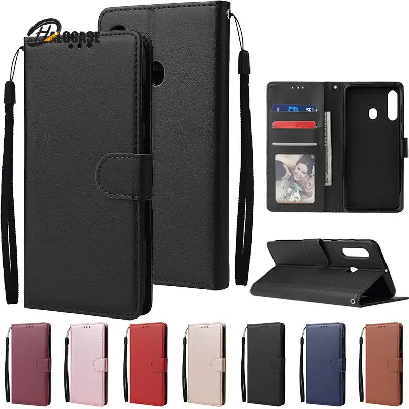 Retro PU Leather Flip Wallet Cover Case For Samsung Galaxy S22 Ultra S21FE S20 Plus S20FE S10 S9 S8 Plus A72 A52 A51 A71_voghion.com