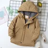 OLEKID Autumn Winter Children Jacket For Boys Hooded Plus Velvet Thicken Warm Teenage Boy Outerwear Coat 4-14 Year Kids Parka 2