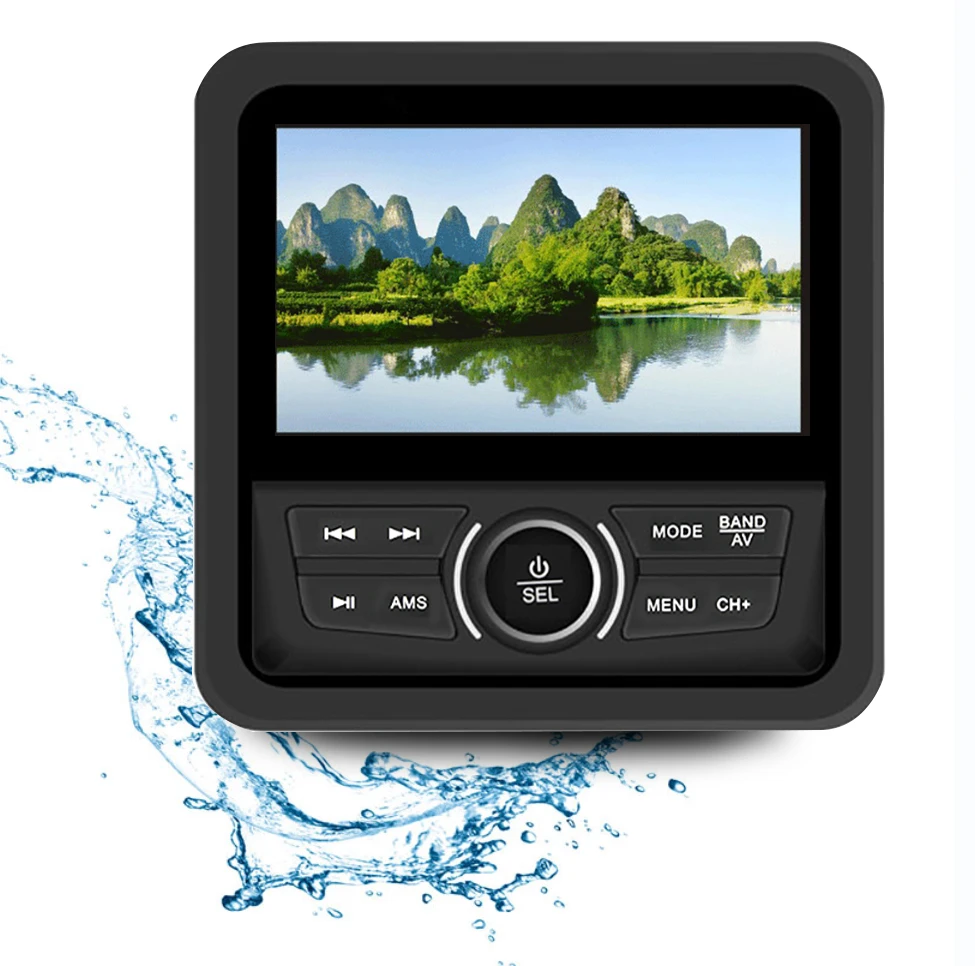 

Waterproof MP3 player for ATV UTV Motorcycle Boat hot tubs Swimming Pool Spa BT Marine LCD Radio Player 8415A