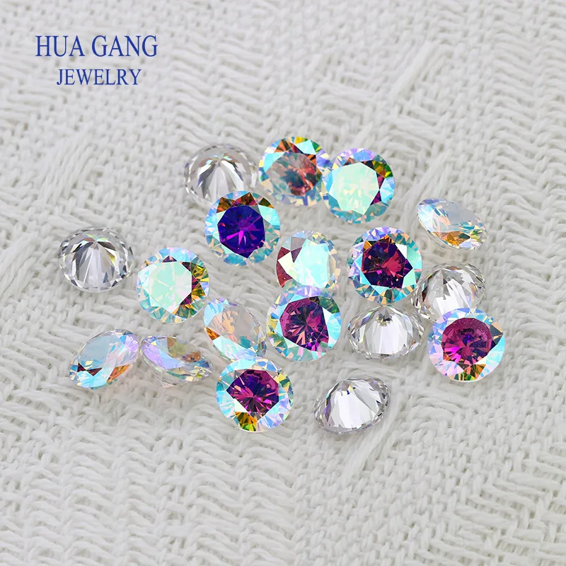 AAA Loose Cubic Zirconia Mixed Lot – 2-10mm All Colors Round CZ Gems – USA Seller