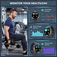 T-Rex 3 Military Grade 1000mAh Battery Smart Watch 10ATM Waterproof GPS Compass Altimeter Call AMOLED Men Swim Sports Smartwatch - Image 5