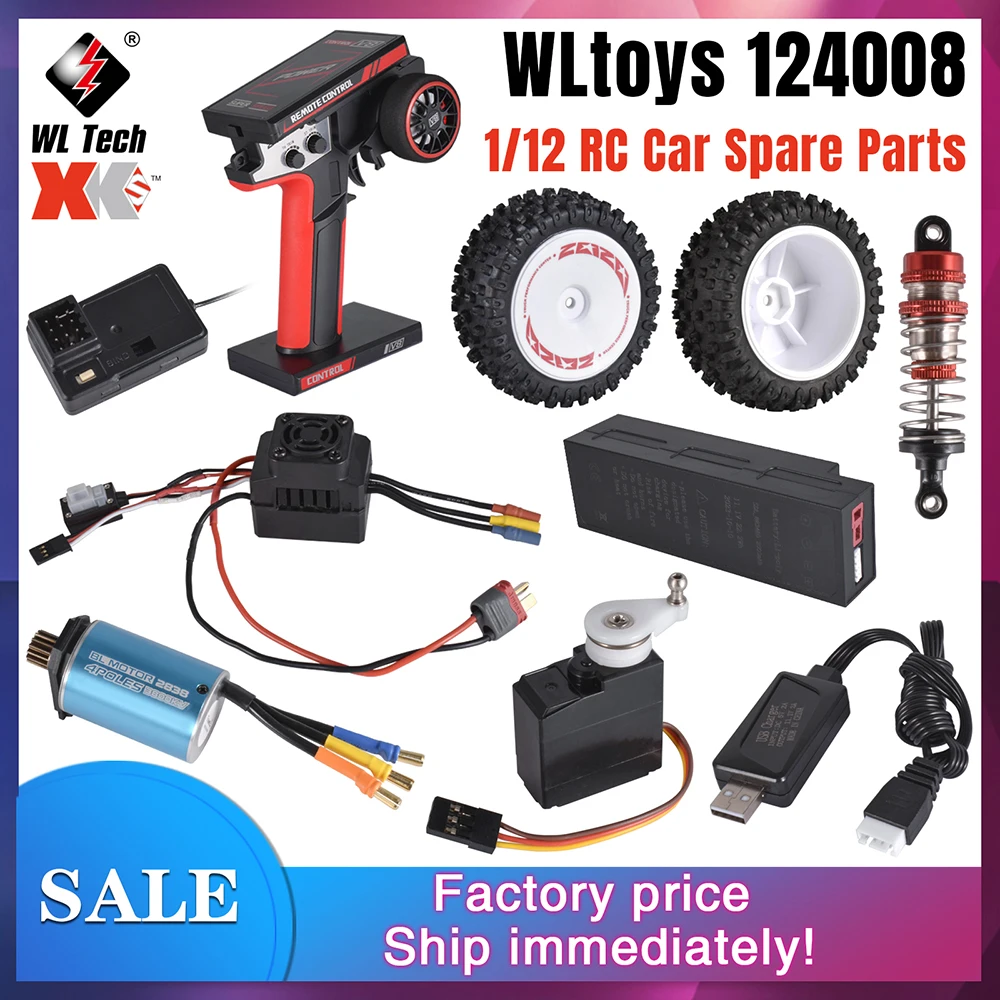 WLtoys 1 12 124008 RC Car Spare Parts Servo USB Charger Shock Absorber wltoys-1-12-124008-rc-car-spare-parts-servo-usb-charger-shock-absorber