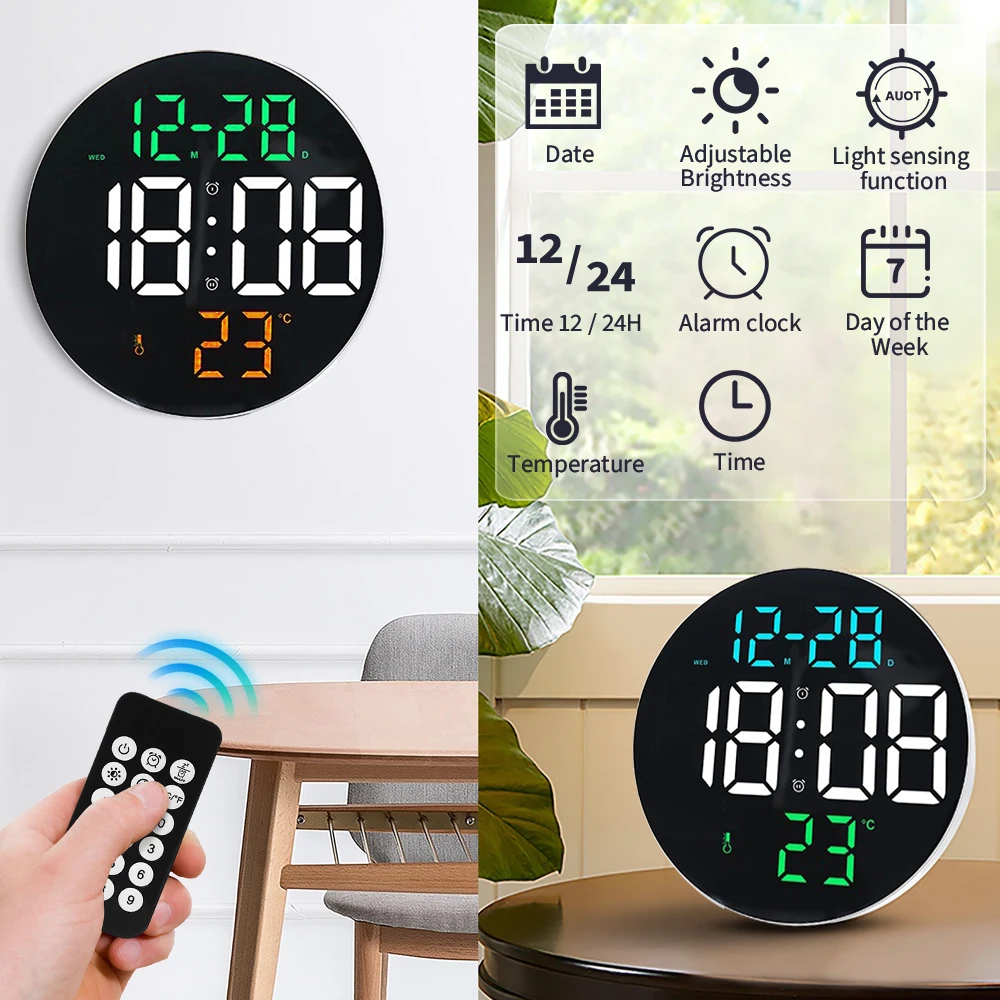Цифровые настенные часы | AliExpress