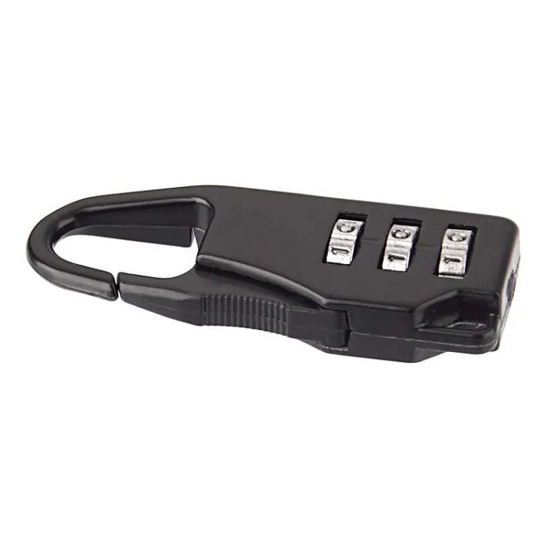 Portable Alloy Mini Lock Padlock Outdoor Travel Luggage Zipper Backpack Handbag Safe Anti-theft Combination Code Number Lock