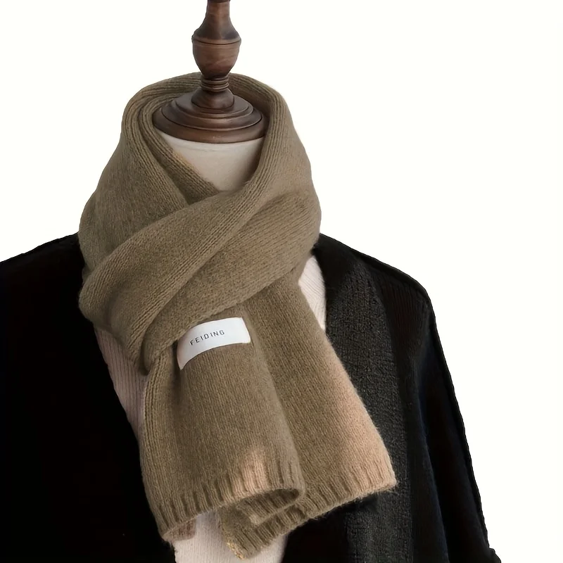 Men's & Women's Soft Thickened Scarf - Warm Winter Neck Warmer, Elastic Stretchable Unisex Couple Matching Scarves