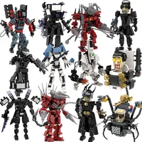 Skibidi Toilet Titan TV Man Speakerman Horror Game Bosses Camara Building Block Cartoon Doll Model Kids Birthday Halloween Gift 1