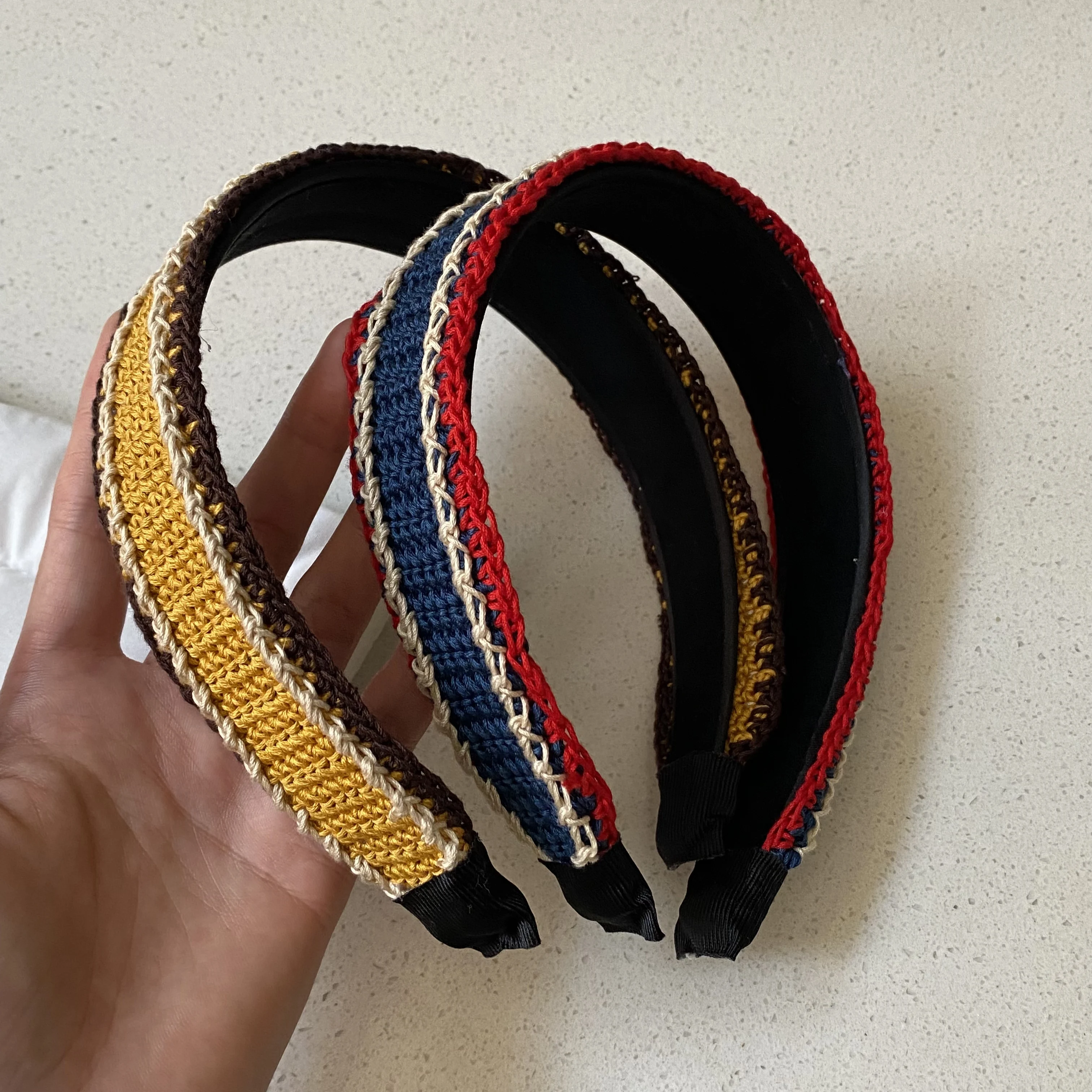 1PC Bohemian Crochet Headbands Set, Vintage - Style Hair Accessories for Women, Cute Hairbands for Daily and Party Wear