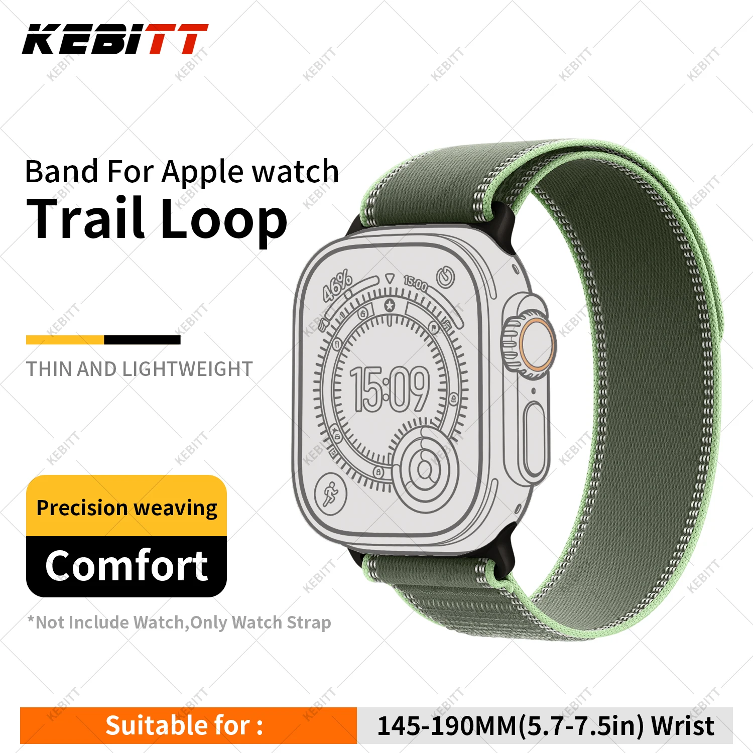 ตัวเลือกสินค้า สายนาฬิกาไนลอนคุณภาพสูง สำหรับ Apple Watch ทุกรุ่น