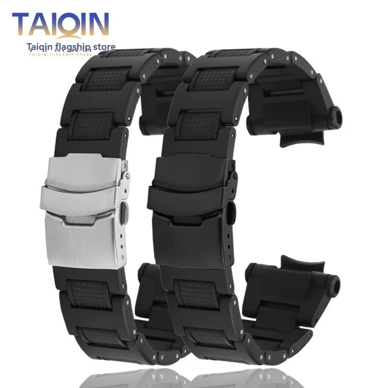 Resin Silicone Watch Band - Durable Men's Bracelet Accessory
