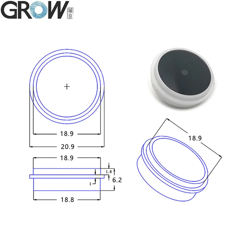 Barcode Reader Module Uart Interface Usb 1d 2d Código de Barras Código qr Branco Led Verde Grow-gm861s - Imagem 6