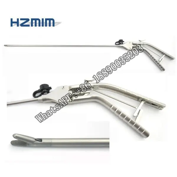 

Gun shape handle needle holder forceps, laparoscopy