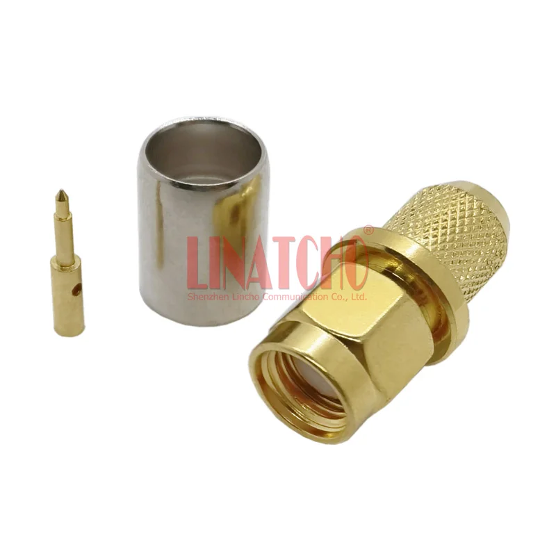 

50 Ом LMR300 5D-FB SYV-50-5 RF коаксиальный кабель обжимной SMA Штекерный разъем