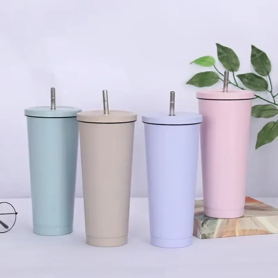 Water Bottle Thermal Mug Stainless Steel Thermos Bottle Thermal Water Bottle Stainless Steel Water Bottle Stainless Steel Cup Stainless Steel Thermos Cup Stainless Steel Thermal Container 500/750ml Stainless Steel Insulated Coffee Mug Tumbler Lid Beer Mug Tea Mugs Vacuum Cup Drinking Cup Straw Travel