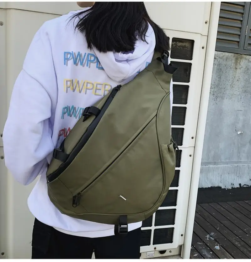 2024 New Men's and Women's Large Capacity Oblique Straddle Bag Single Shoulder Casual Bag Sports Water Drop Bag Couple Chest Bag