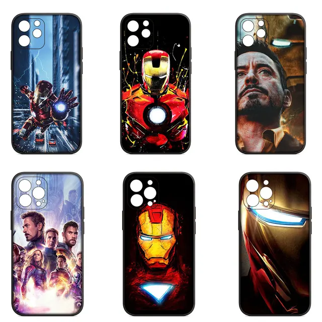 Ironman Iron Man Marvel Soft Casing for iPhone 16 15 14 Plus