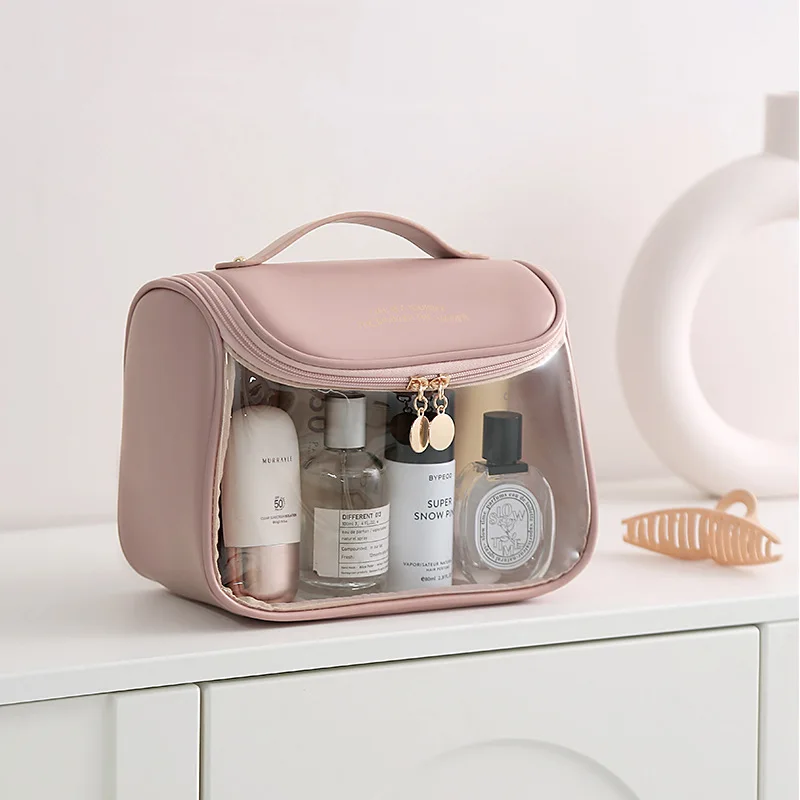 

Прозрачная косметичка из ПВХ для девушек, 1 шт., прозрачная косметичка для женщин, водонепроницаемая косметичка на молнии, косметичка для путешествий, сумки для туалетных принадлежностей