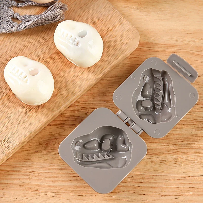 Cute Boiled Egg Mold Dinosaur Fossil Shape Egg Sushi Rice Mold Decorated Fondant Cake Children's Lunch Supplementary Tool egg mold