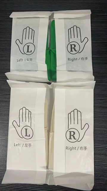 Medispo  indicator (1 pack) 12 inch double-layer two-colour disposable latex gloves  protection two-pack 2