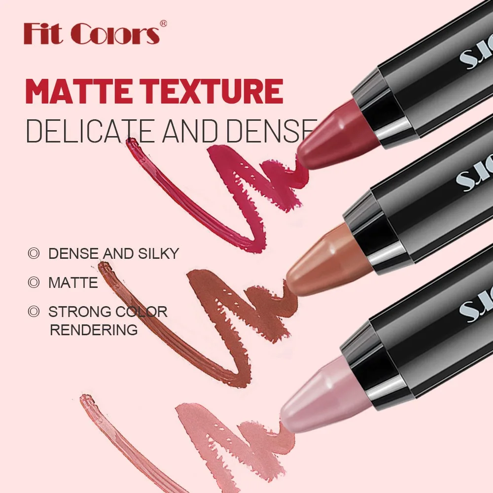 Velvet Lipstick Smooth Lip Liner Pen Makeup Waterproof Smudge-Proof Contouring 3D Lip Stick Pencil Nude Brown Tint Cosmetic lip liner,lip liner pencil,lipliner pencil