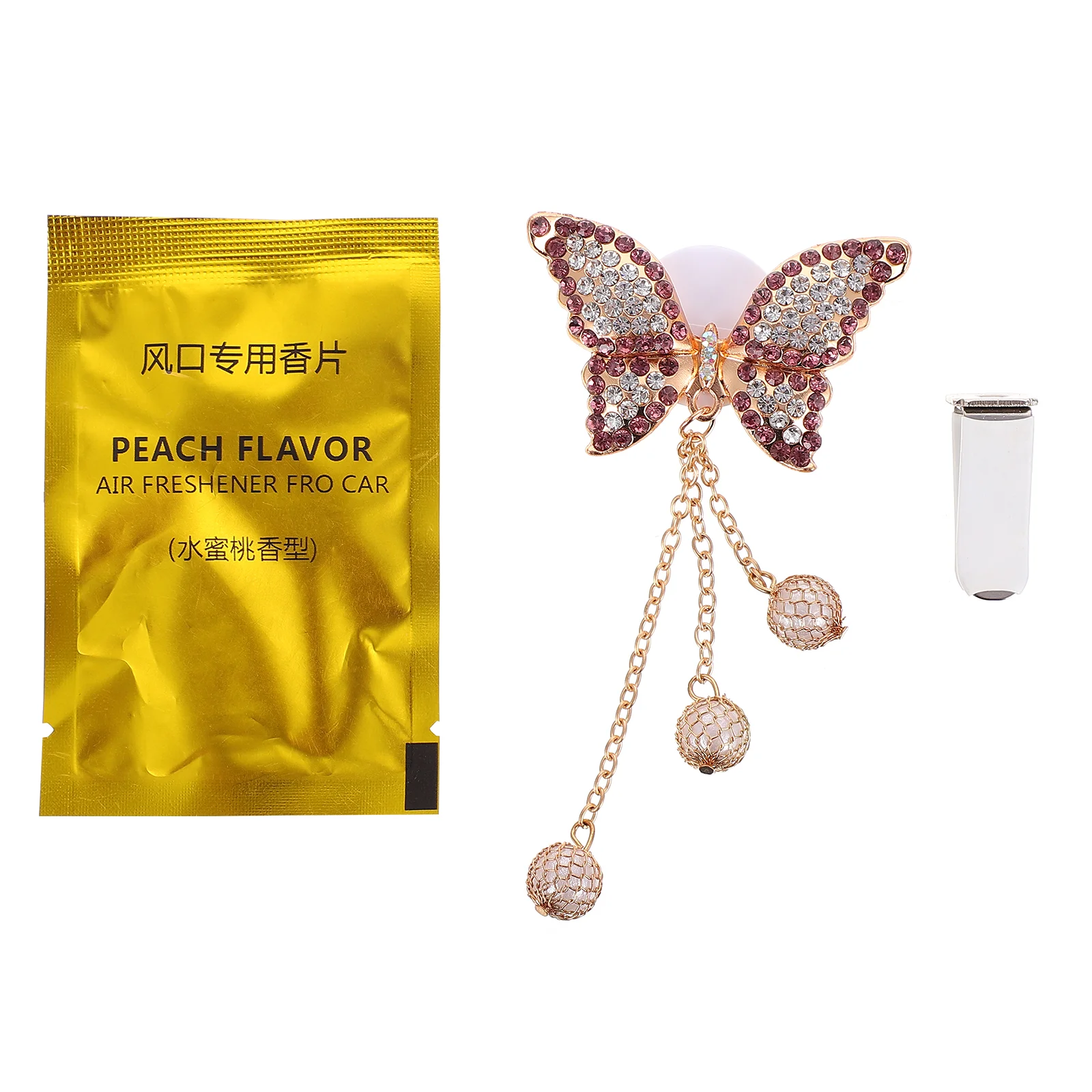 

1pc Car Vent Air Freshener Interior Clip-on Butterflies Aromatherapy Pendant