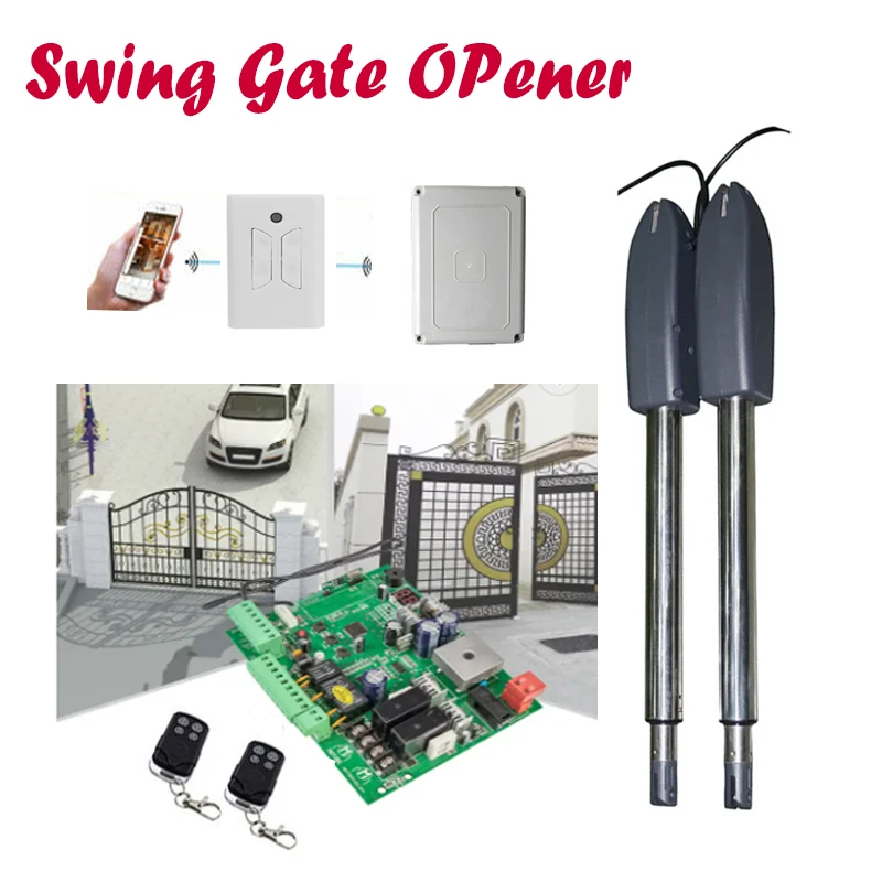 

Automatic Dual Swing Gate Opener Operator Heavy Duty Wifi App Contorl For Door Opening Closing