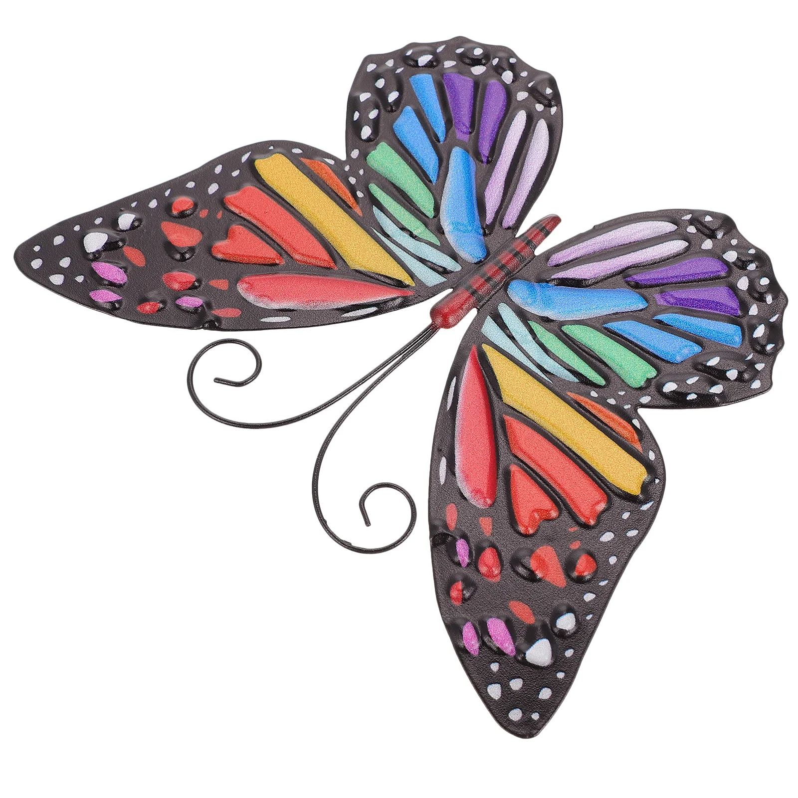 

1Pc Metal Butterflies Wall Beautiful 3D Butterflies Hanging Sculpture Wall Ornament Decoration for Indoor and Outdoor