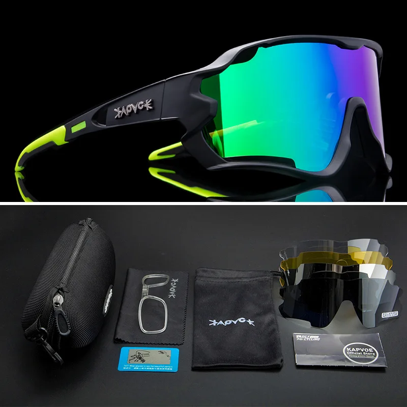 

Kapvoe Outdoor Sports Polarized Cycling Glasses Road Bike Glasses Mountain Bicycle Sunglasses Men Women Cycling Goggles Eyewear