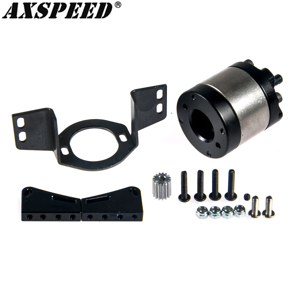 

AXSPEED Metal D90 Planetary Gearbox 1:5 Gear Ratio with Mount Transmission Case for 1/10 D90 RC 4WD Upgrade Parts