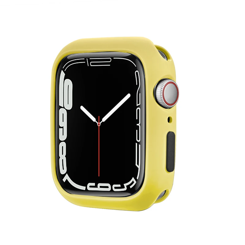 Colorful Soft Silicone Protective Case for Apple Watch - Stylish & Durable Bumper for Women