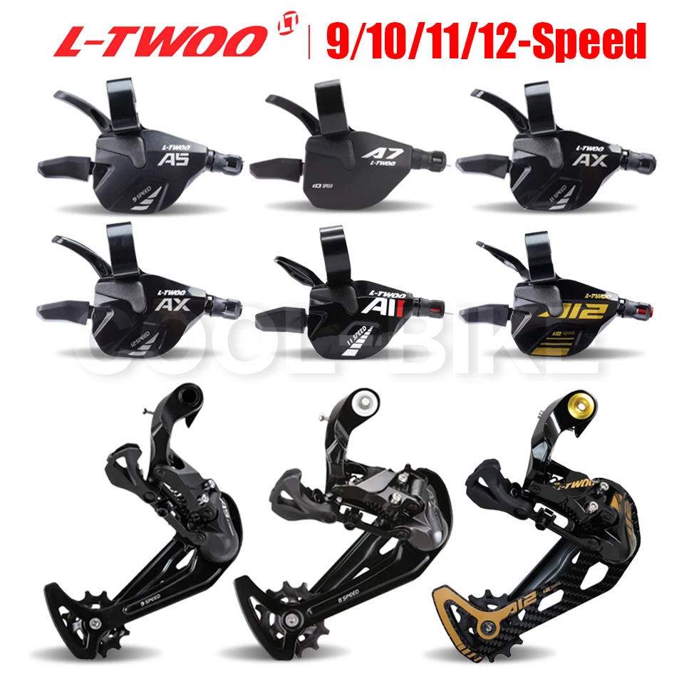LTWOO 9V 10V 11V 12 Speed Derailleurs Trigger Groupset A5 A7 AX AT11 AT12 Shifter 1X9S 1x10S