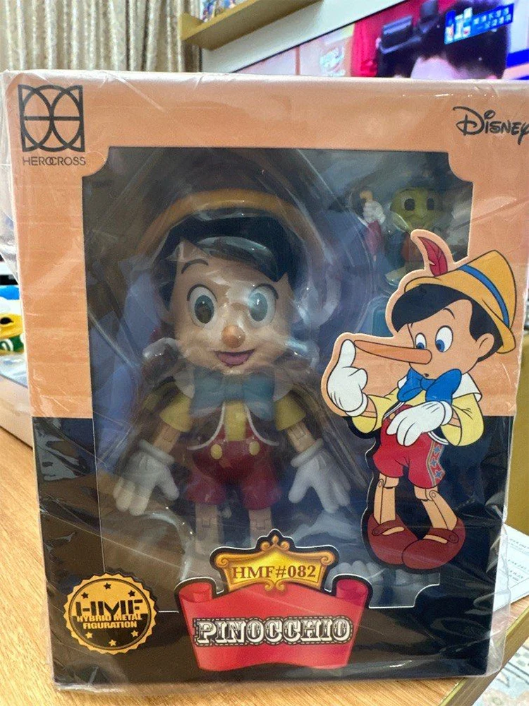 Herocross Pinocchio Puppet Long Nose Boy Straw Hat And Shorts With