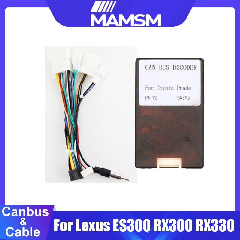 Canbus Box Luzheng Decoder For Lexus ES300 ES250 ES330 RX300/RX330/RX350/RX400H 2001-2009 With Wiring Harness Power Cable