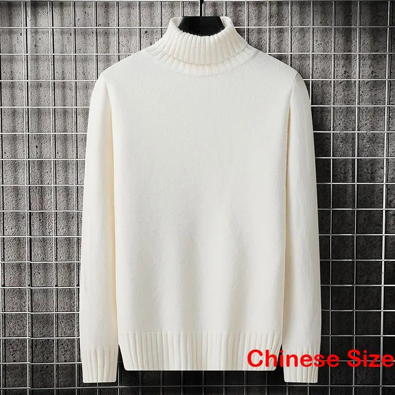 

Turtleneck Men's High Collar Sweater Free Shipping Everything Best Selling Product 2023 Autumn New Sweaters Neck Man Winter