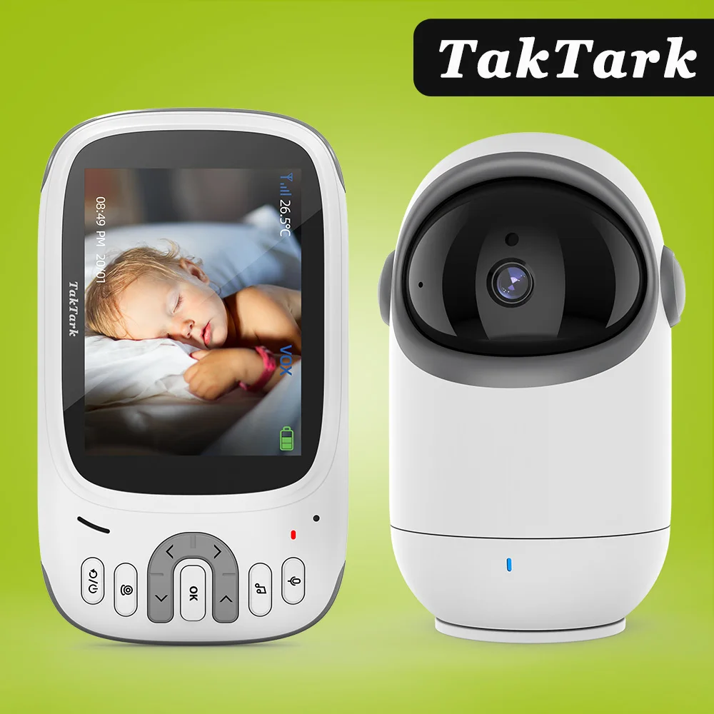 Wireless Baby Monitor Video Baby Monitor Security Camera 3.2 Inch Wireless Video Baby Monitor Night Vision Security Camera Babyphone Intercom Temperature Monitoring Babysitter Nanny