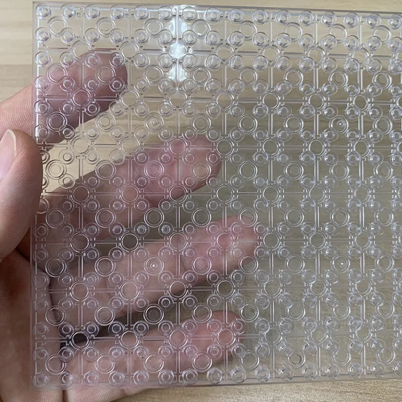 Doppelseitige Grundplatte 16x32 Punkte Transparente Figuren Klare Grundplatte Bausteine Stadt Bau Ziegel Spielzeug – Detail 3