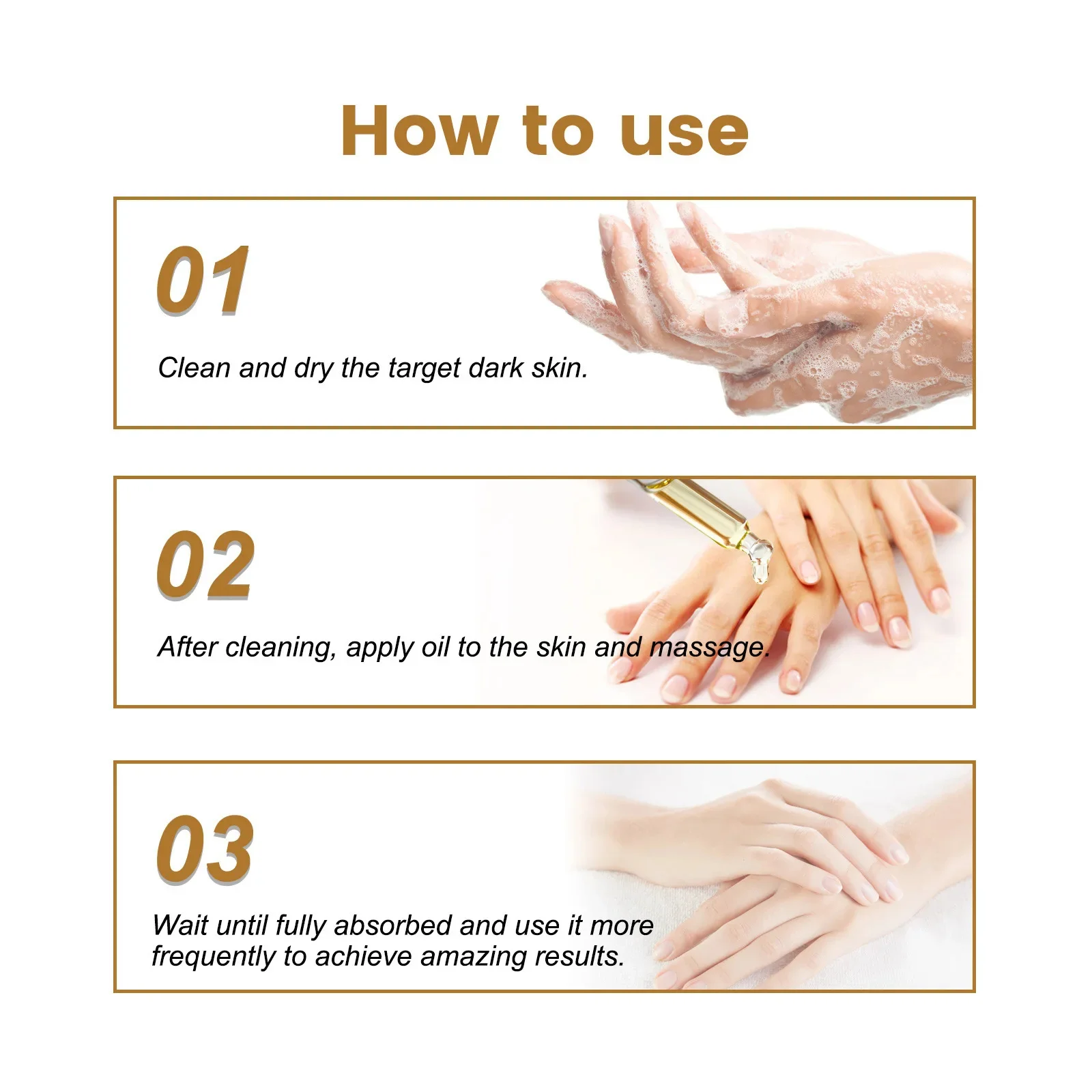 Dark Knuckles Fast Brighten Serum Elbows Hands Knee Armpits Brightening Serum Clarify Black Skin Lighten Stains Remover Essence 6