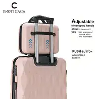 Ensemble de 4 valises en ABS (14"+20"+24"+28") à coque rigide avec motif feuille en relief, serrure à combinaison et roulettes pivotantes 2