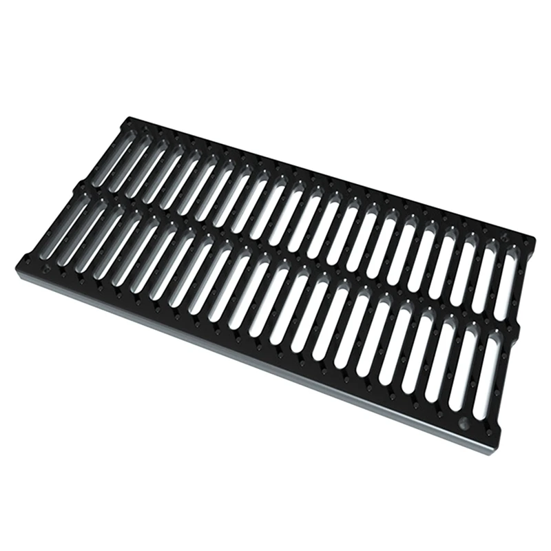 

2X Sewer Cover Rainwater Grate Trench Cover Resin Manhole Cover Drainage Ditch Composite Sink Rectangular Manhole Cover