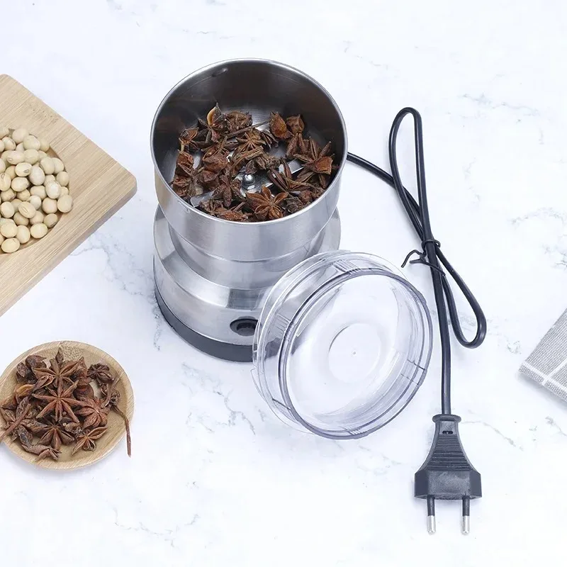 New 2 Blades Electric Seasoning Spice Coffee Grinder Machine Stainless Steel Commercial Electric Coffee Grinder