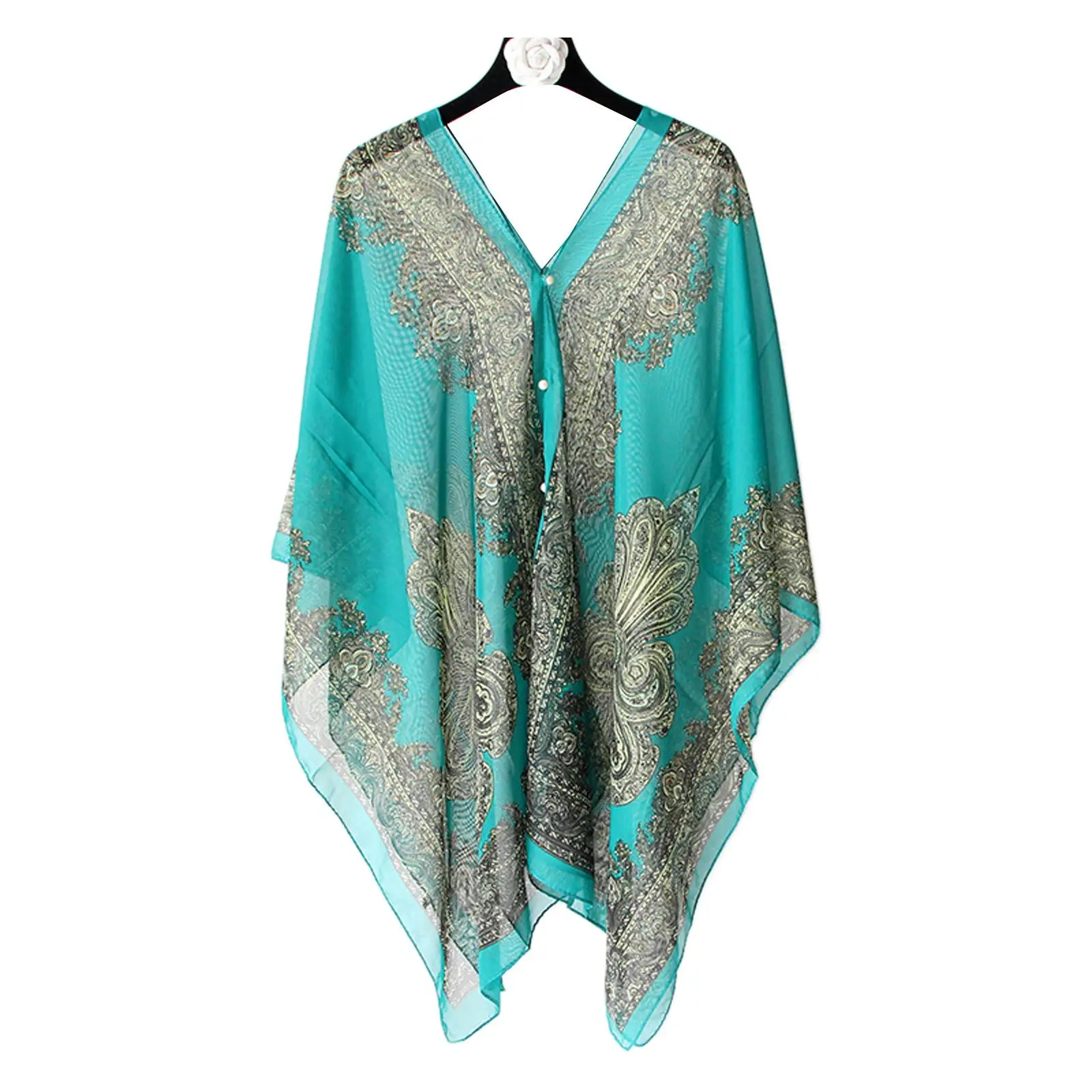 Women Chiffon Beach Cover Up Kaftan Tunic Dress Bikini Swimsuit Sarong Pareo Bathing Suit Resort Wear Swimwear Loose swimsuit cover up swimsuit coverup