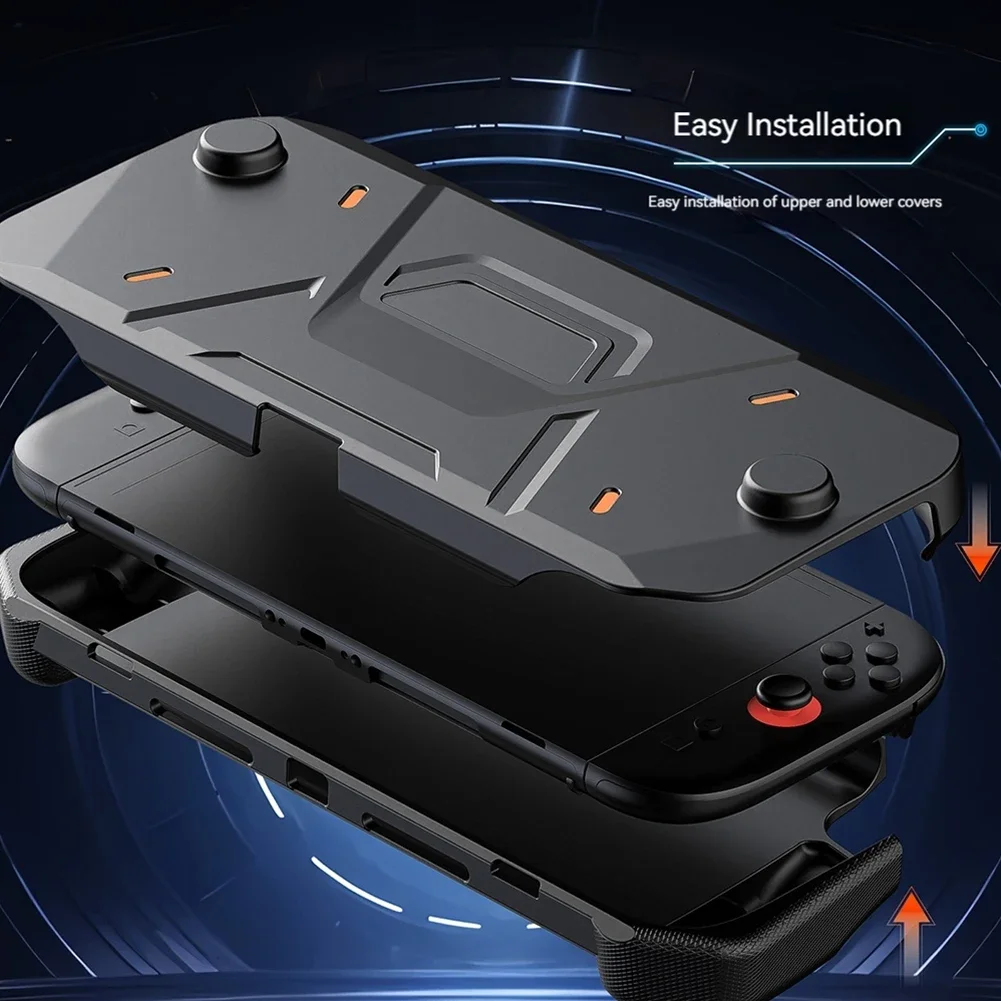 For NS2 Game Console Protective Shell Anti-Scratch Console Protective Case Ergonomic Grip Hard PC Front Cover Game Accessories