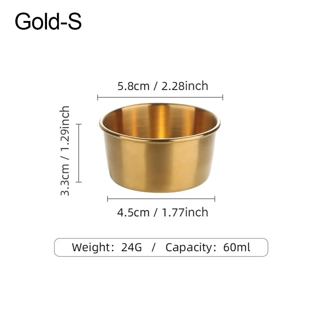 Stainless Steel Sauce Dishes for Kitchen Condiments
