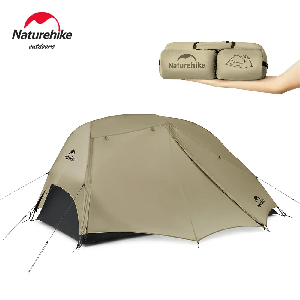 Naturehike Camping Tent Star River UL 2 People Tent 15D Nylon Ultralight Hiking Two Doors Backpacking Travel with Mat camping tent portable tent