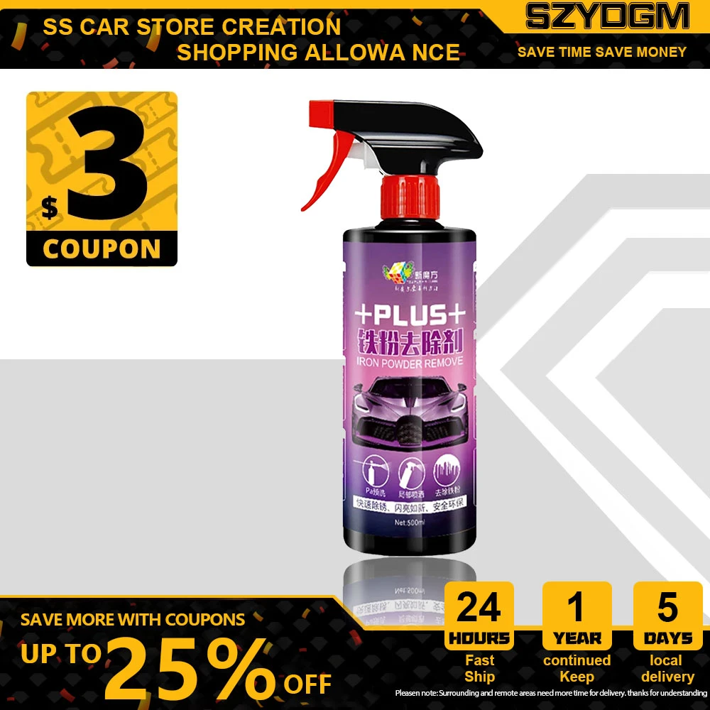 500ML Professional Rust Remover Car Wheel Door Window Rust-proof Lubricant Wheel Hub Metal Surface Rust Cleaning Rust Spray