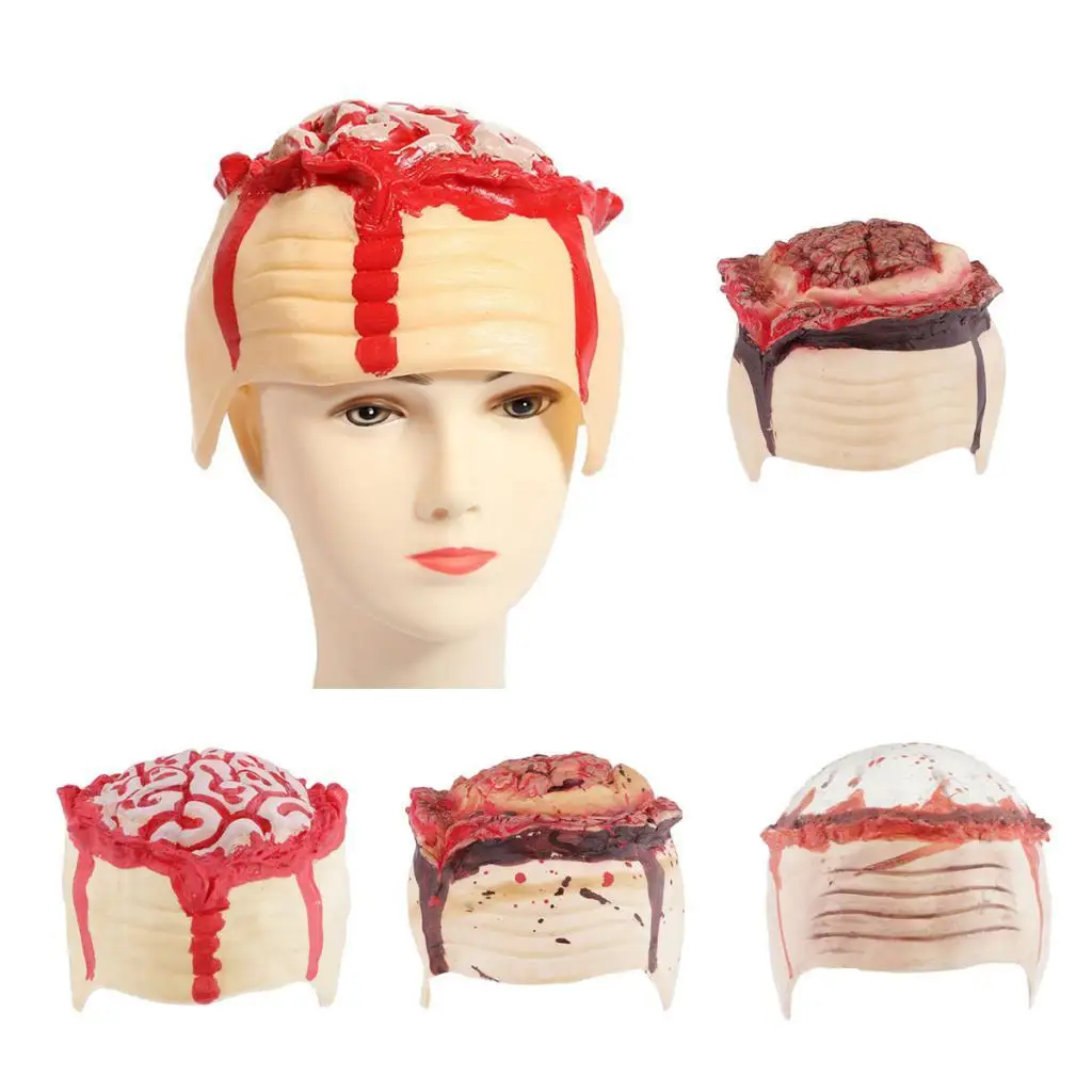 Halloween Accessories-Zombie Bloody Brain Cap for Halloween Parties Head Costume Decorations