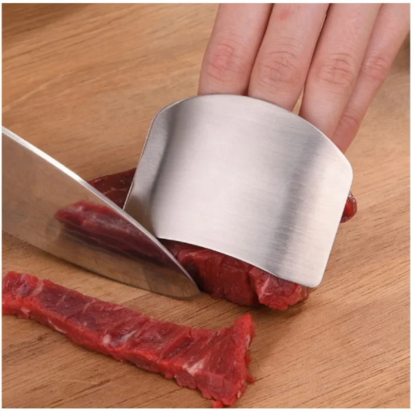 3Pcs Stainless Steel Finger Guard Cutting Shiel Adjustable Finger Protector Thumb Guard Vegetable Cutting Tools Kitchen Gadget