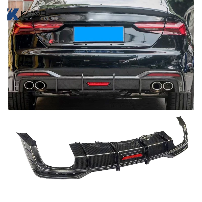 

For 2021-2022 Audi A5 S5 S Line 4-door rear bumper carbon fiber rear diffuser