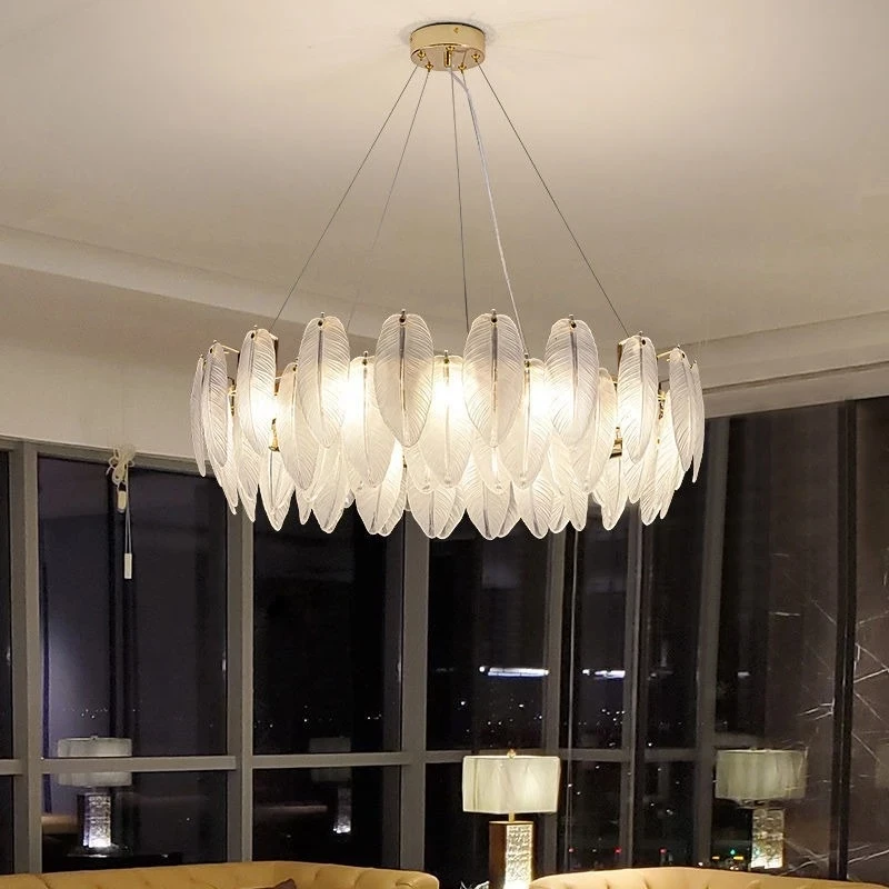Feather Modern Luxury Chandelier